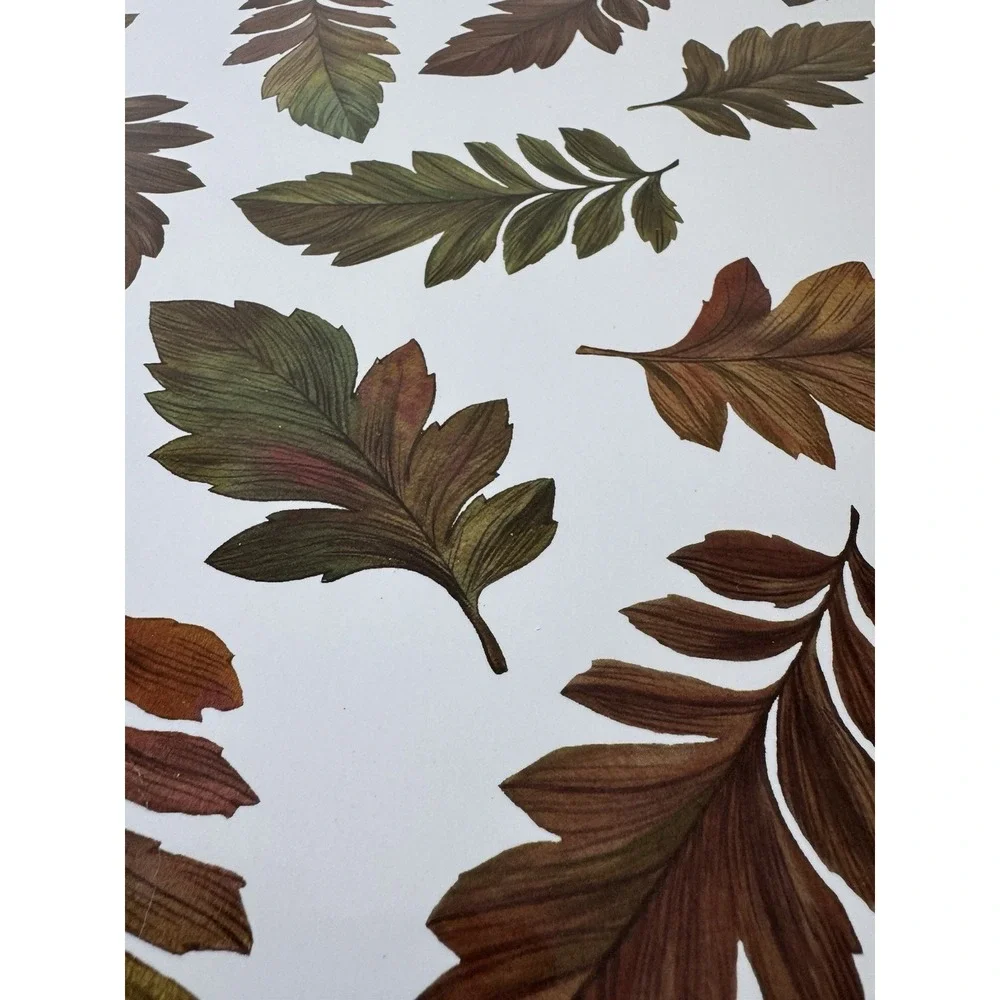 Set of 4 Fall Autumn Leaf Cork Back Placemats 16 x 12 Harvest Table Decor
